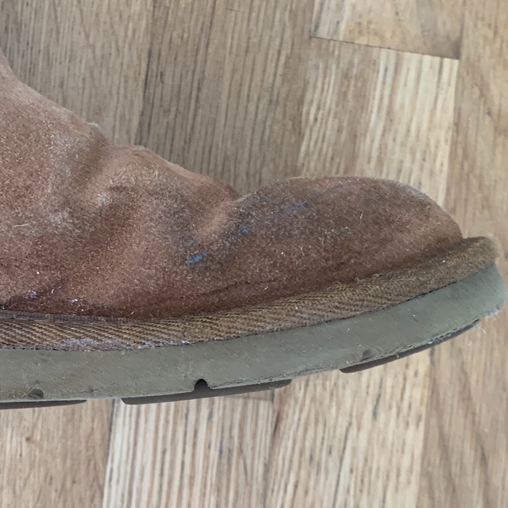 UGG Sunset Tall Boots Side Zip Chestnut - Picture 5 of 14